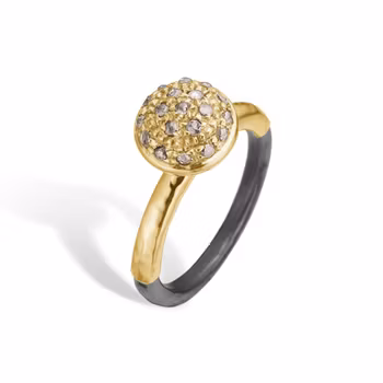 By Birdie Ring Victoria Rose Gold Pavé