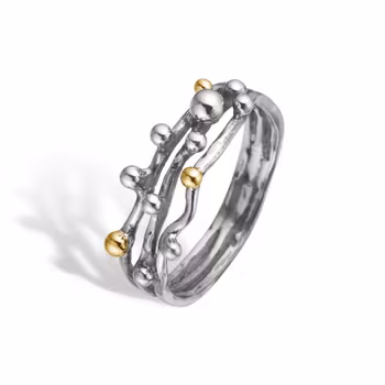 By Birdie Ring Urban Harlem Buds-3 Polished