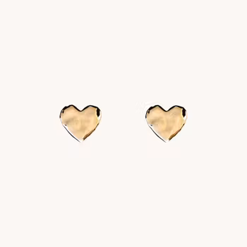 Emma Israelsson ORGANIC HEART MINI EARRINGS GOLD