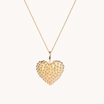 Emma Israelsson DEW HEART NECKLACE GOLD-45cm