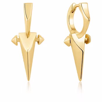 ANIA HAIE EARRINGS POINT HUGGIE HOOPS