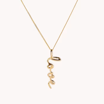Emma Israelsson LOVE NECKLACE GOLD - 45 CM