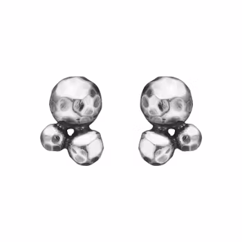 By Birdie Rose Buds Silver Cluster Örhängen