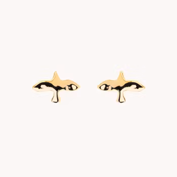 Emma Israelsson ORGANIC DOVE PIN EARRINGS GOLD