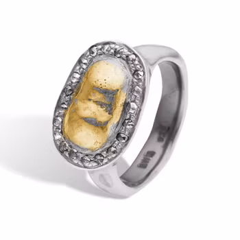 By Birdie Dagmar Signet Pavé Ring