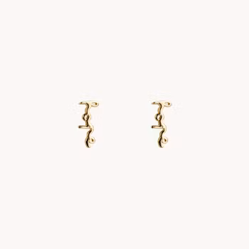 Emma Israelsson MINI HOPE PIN EARRINGS GOLD