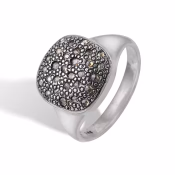 By Birdie Frida Signet Pavé