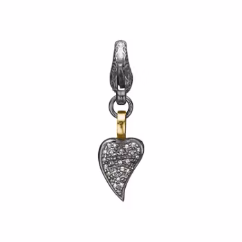 By Birdie Borean Heart Pavé Charm