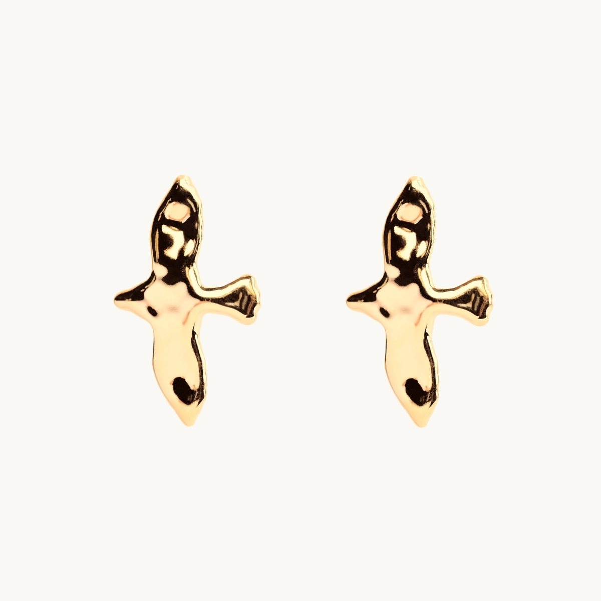 Emma Israelsson ORGANIC DOVE EARRINGS L GOLD