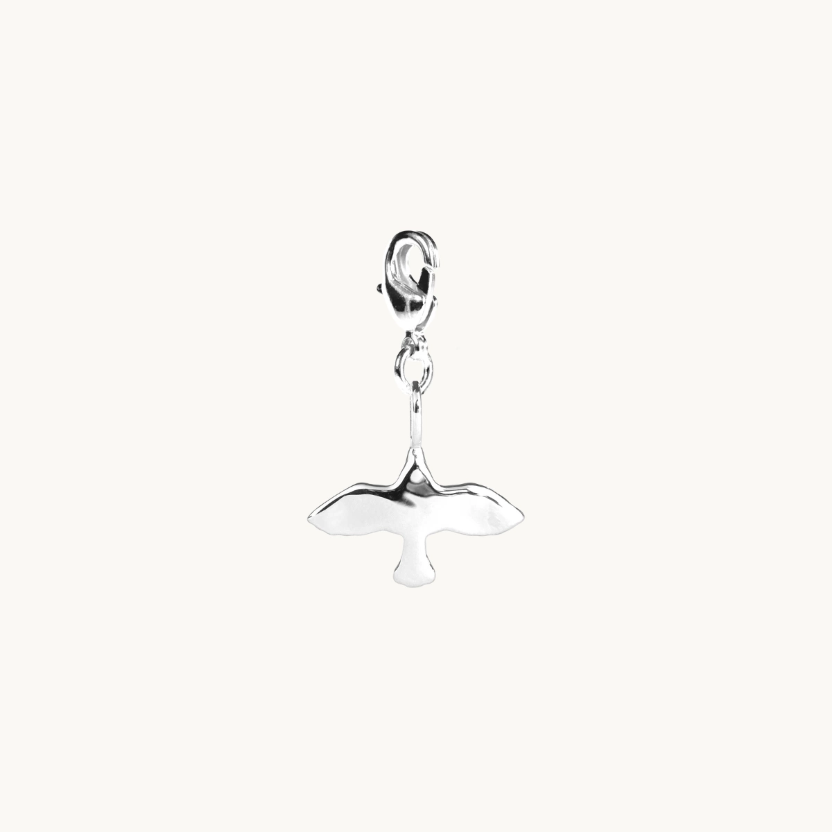 Emma Israelsson MINI ORGANIC DOVE CHARM SILVER