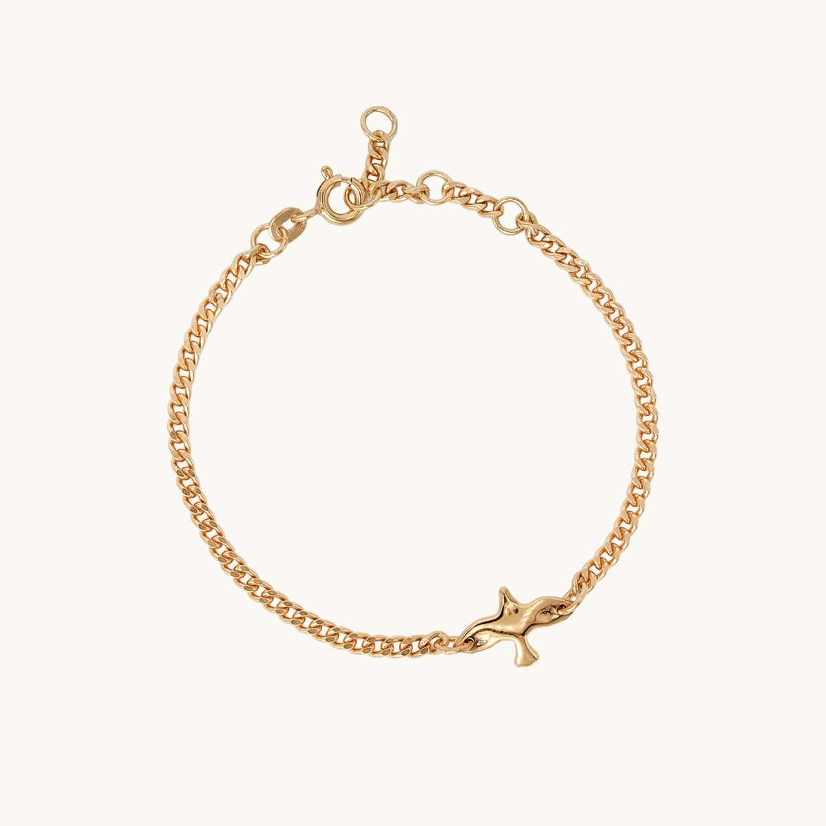 Emma Israelsson MINI ORGANIC DOVE BRACELET GOLD