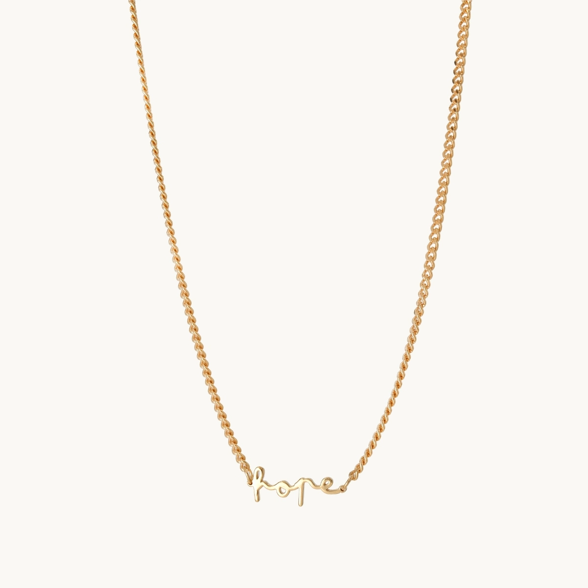 Emma Israelsson HOPE CURB NECKLACE GOLD
