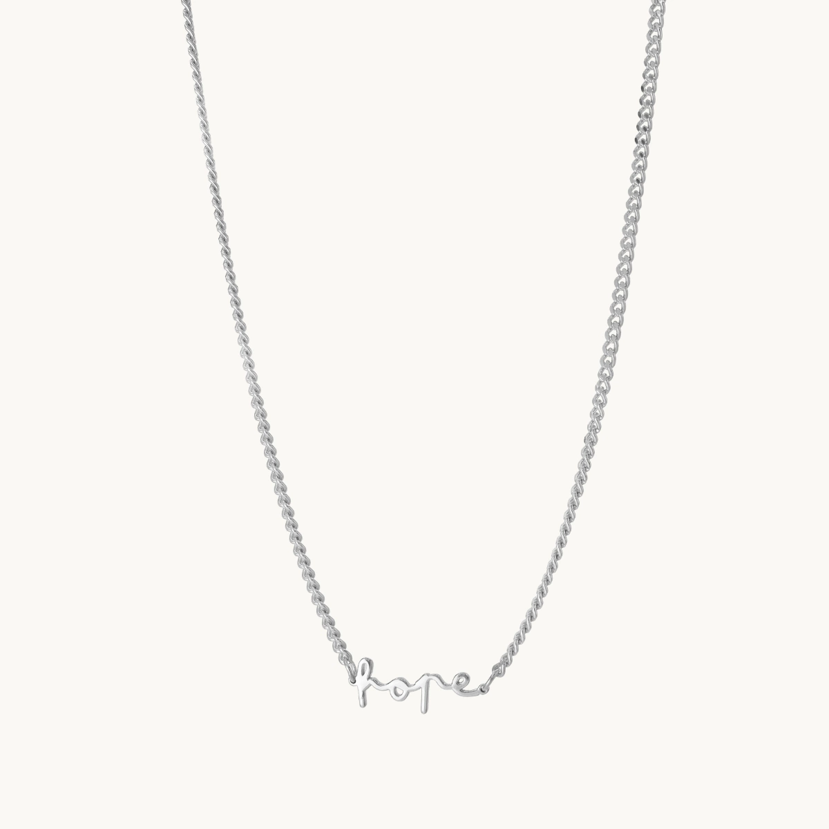 Emma Israelsson HOPE CURB NECKLACE SILVER
