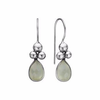 By Birdie Rose Buds Drop Prehnite ørehængere