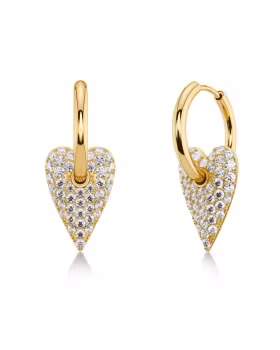 Edblad Amore Sparkle Hoops L Gold