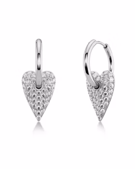Edblad Amore Sparkle Hoops L Silver