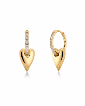 Edblad Amore Sparkle Hoops S Gold