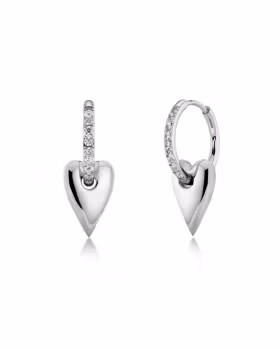 Edblad Amore Sparkle Hoops S Silver