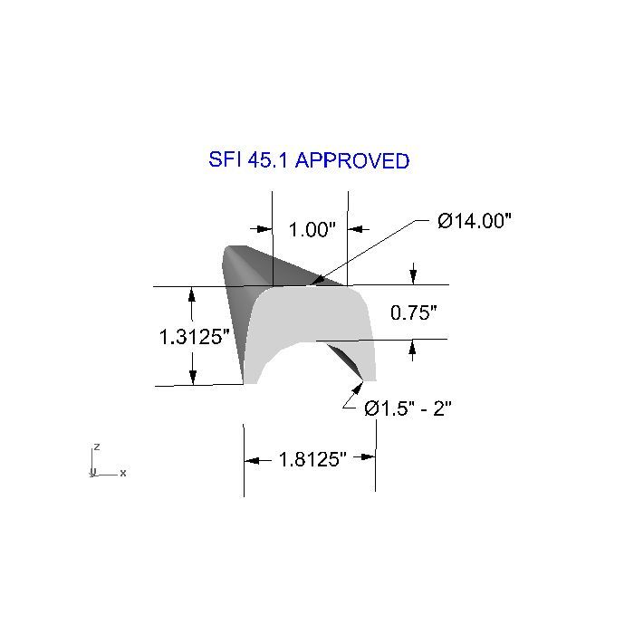 Burstoppning SFI 90cm