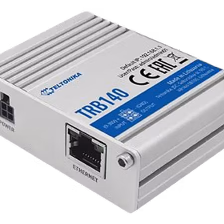 Teltonika Industrial Ethernet to 4G LTE IoT gateway with housing.