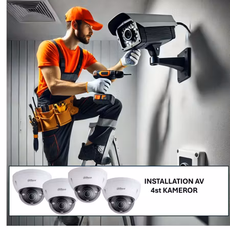 Köp till installation 4st kameror