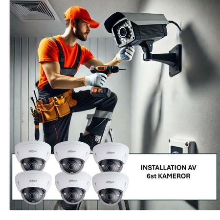 Köp till installation 6st kameror