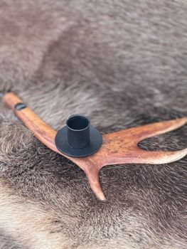 Renhornsljusstake