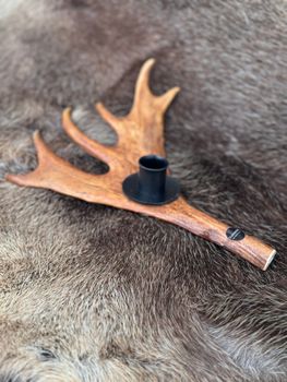 Renhornsljusstake