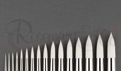 Ivory pointed rounds 7" str. 0