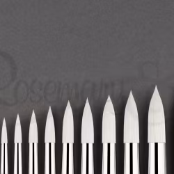 Ivory pointed rounds 7" str. 3/0