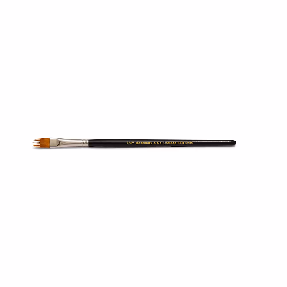 Golden synthetic spikey comber 7" str. 3/8