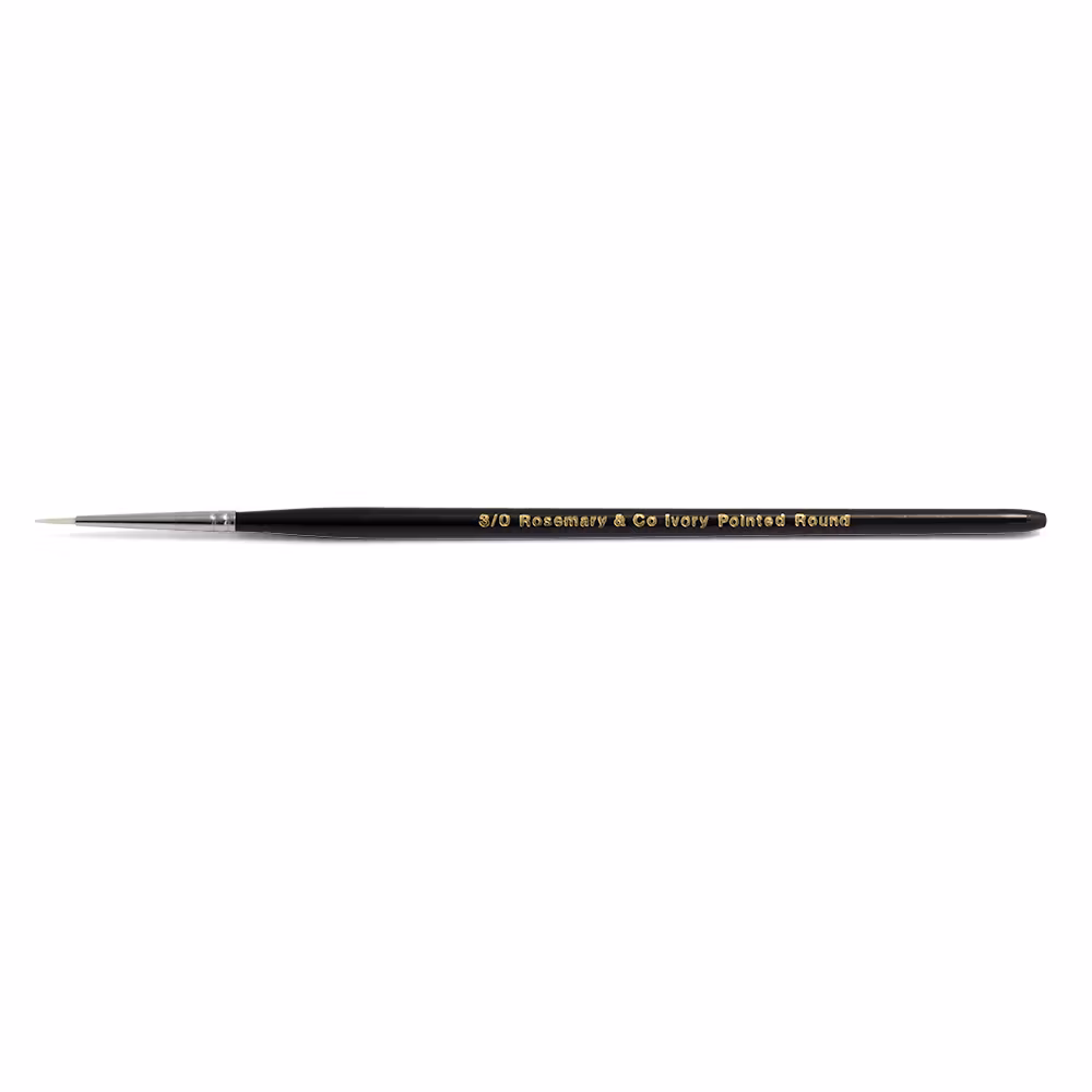 Ivory pointed rounds 7" str. 3/0