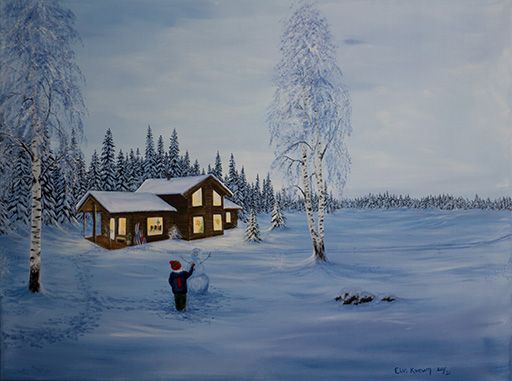 Vinteridyll, original 60x80