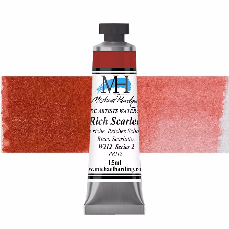 Akvarellmaling - W212 Rich Scarlet - 15ml