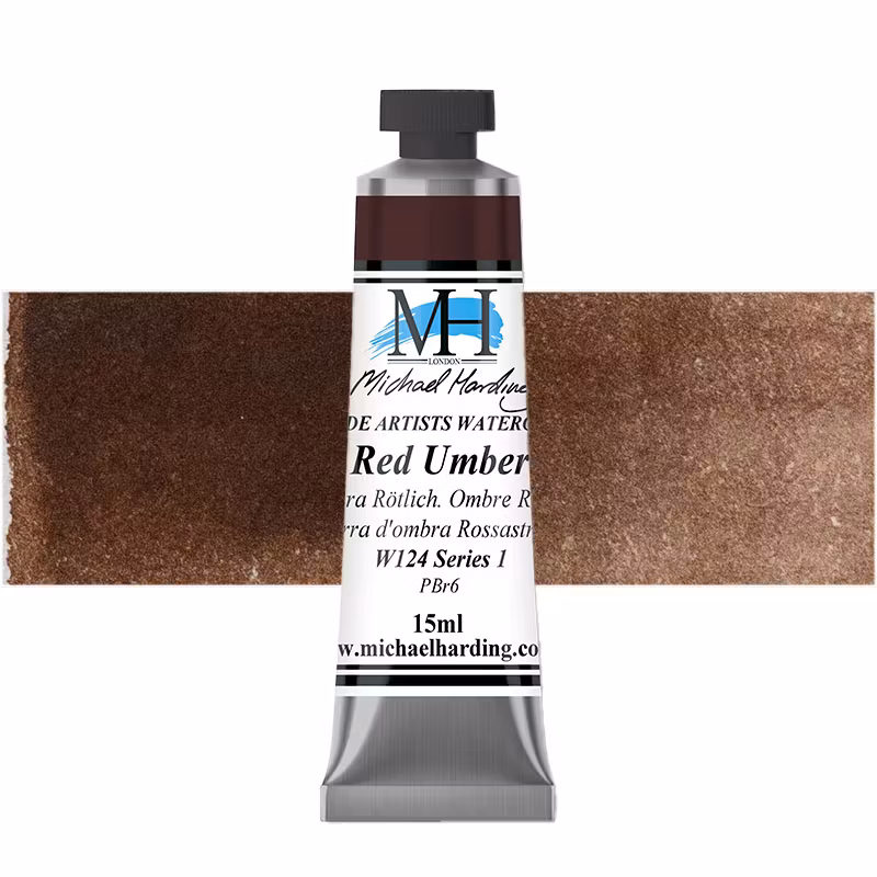 Akvarellmaling - W124 Red Umber - 15ml