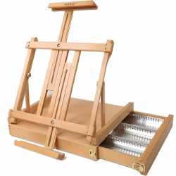 MEEDEN bordstaffeli med skuff