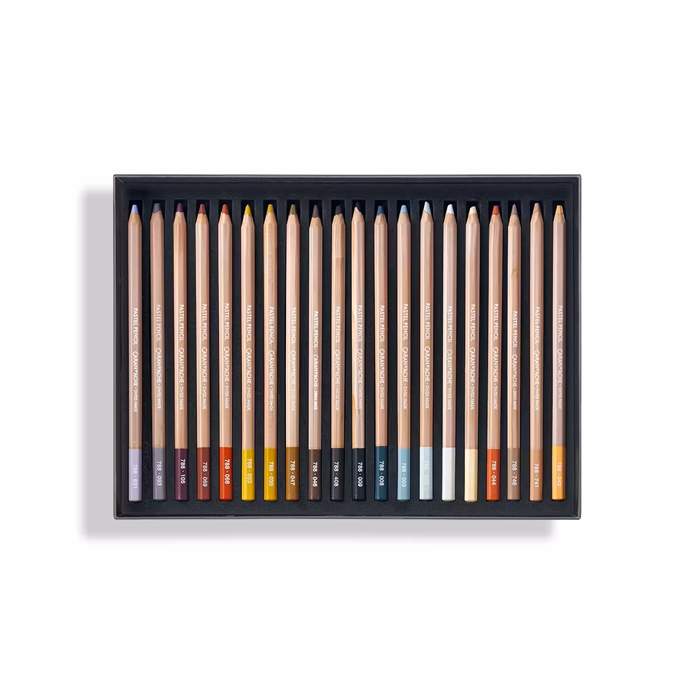 Caran d'Ache Pastellsett - 40stk