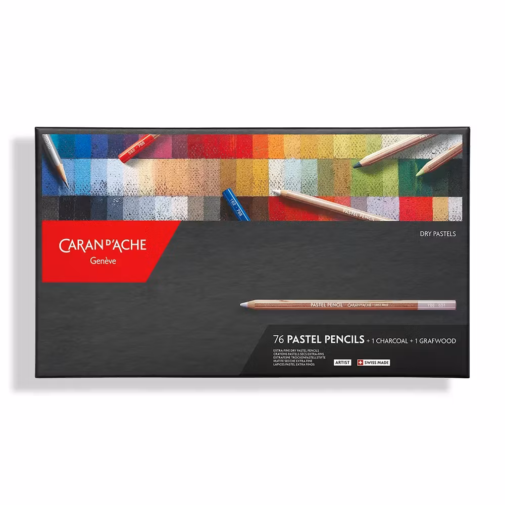 Caran d'Ache Pastellsett - 76stk
