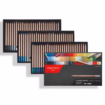 Caran d'Ache Pastellsett - 76stk
