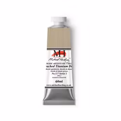 Oljemaling - Unbleached Titanium Dioxide - 60ml