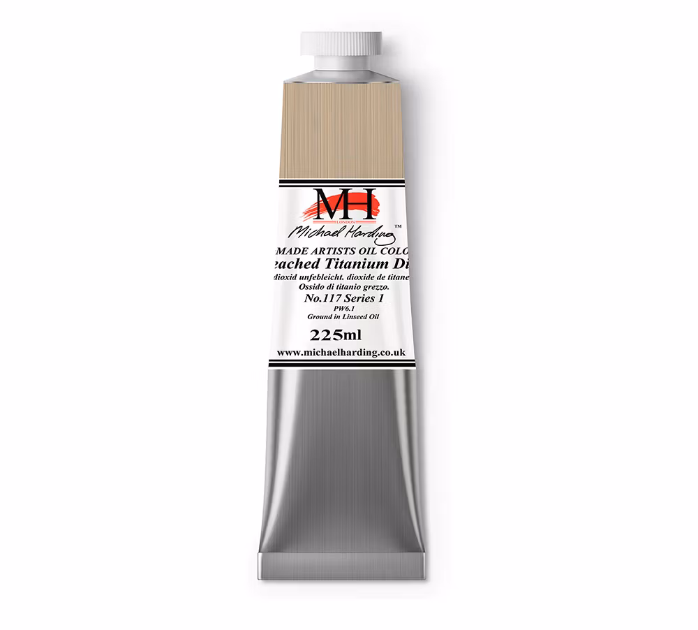 Oljemaling - Unbleached Titanium Dioxide - 225ml