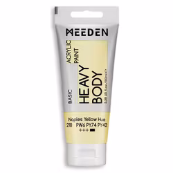 MEEDEN akryl heavy body 100ml – 210 Naples Yellow Hue