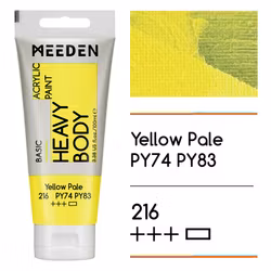 MEEDEN akryl heavy body 100ml – 216 Yellow Pale