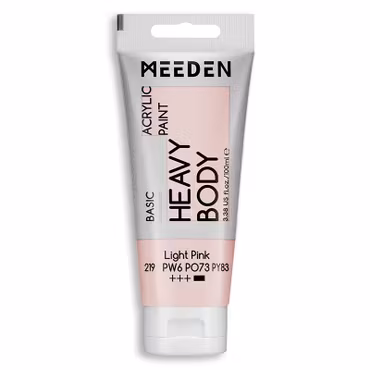 MEEDEN akryl heavy body 100ml – 219 Light Pink