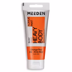 MEEDEN akryl heavy body 100ml – 313 Orange Red