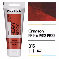 MEEDEN akryl heavy body 100ml – 315 Crimson