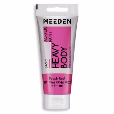 MEEDEN akryl heavy body 100ml – 317 Peach Red