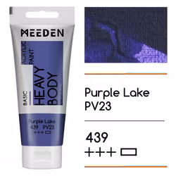 MEEDEN akryl heavy body 100ml – 439 Purple Lake