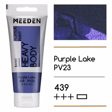 MEEDEN akryl heavy body 100ml – 439 Purple Lake