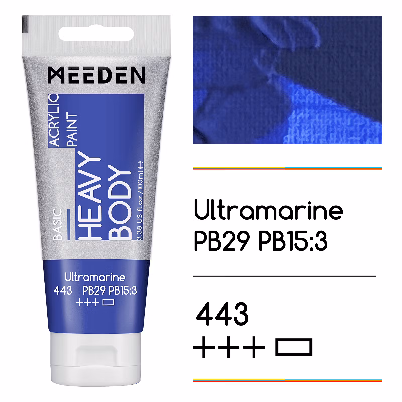 MEEDEN akryl heavy body 100ml – 443 Ultramarine